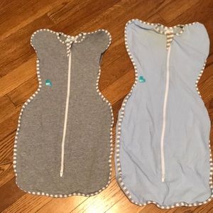 2 SwaddleUp sleep sacks